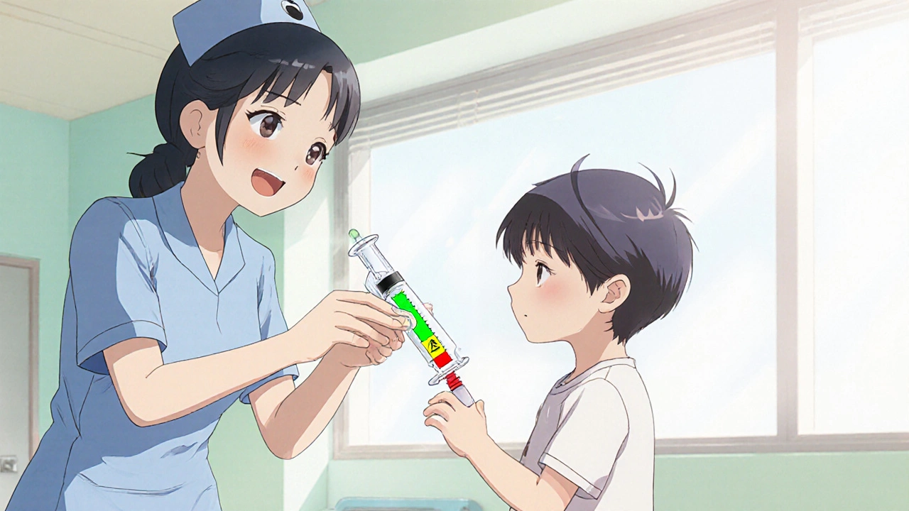 Visuaaliset annosteluvälineet: ruiskut, tiputuspullot ja mittautyökalut