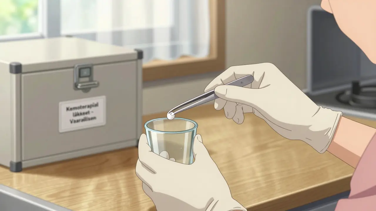 Kemoterapia kotona: Käsittely, varastointi ja altistumisen estäminen