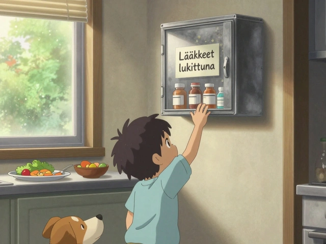 Lääkkeiden turvallinen säilytys: lasten ja eläinten suojeleminen