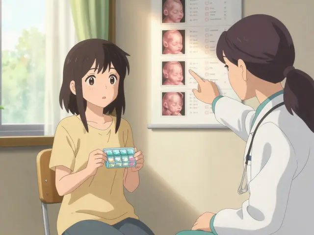 Ennakkokäytännön lääkehoidon neuvonta: Muutokset vähentääkseen sikiön riskejä